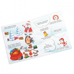 Книжка картонная с окошками «Новогодние загадки», 10 стр. - фото2
